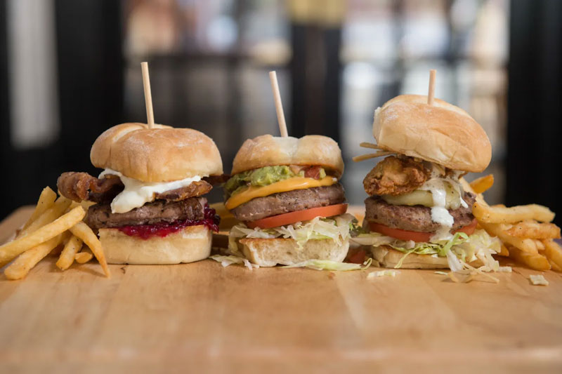 Sliders are a popular item at Tycoon Flats.