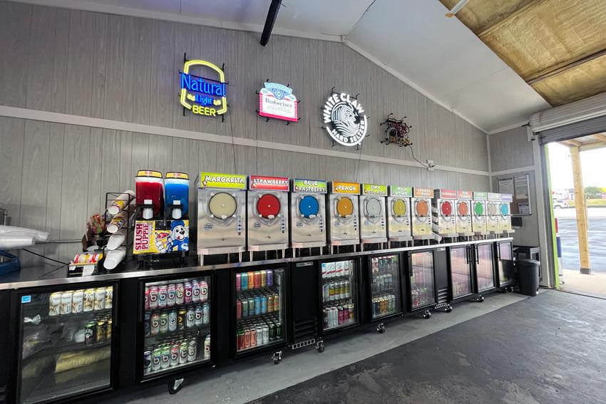 Frozen drink machines and drink refrigeration at Thirsty Penguin