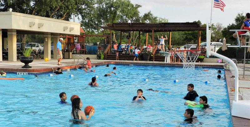 The pool at the McAllen Country Club