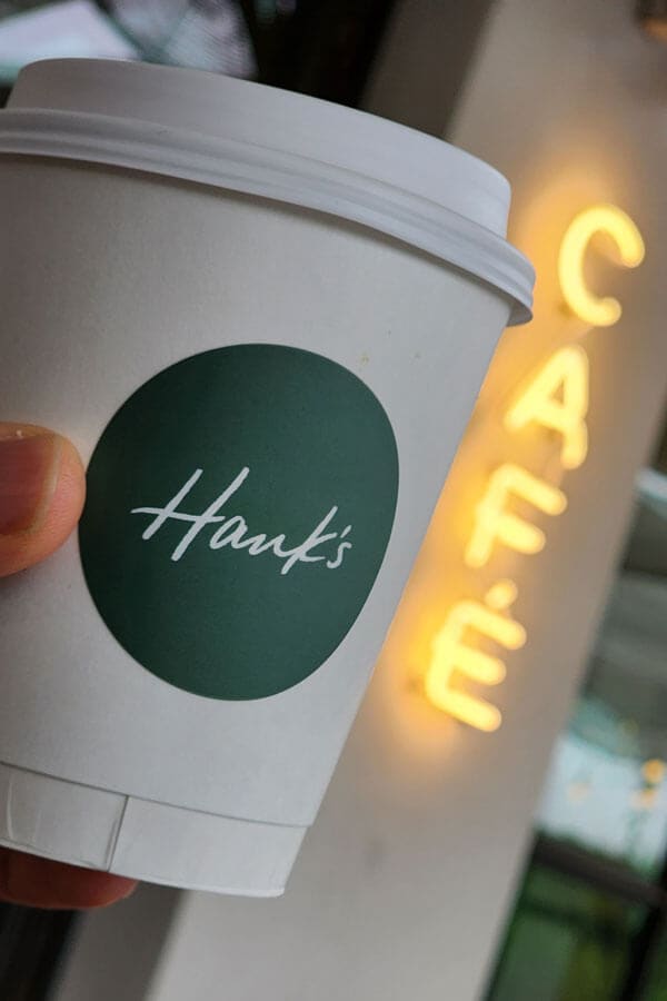 Get some coffee at Hank's!