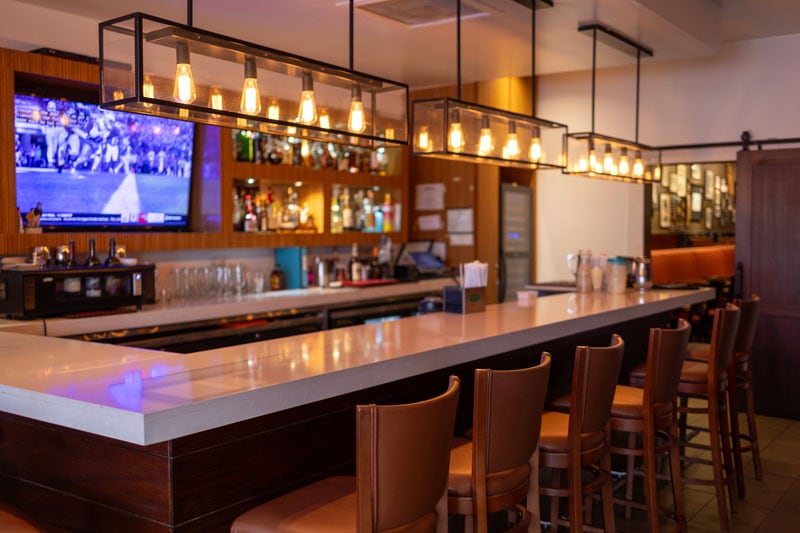 The bar at India Palace