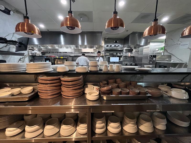 One of the stations of Sanjh Restaurant.