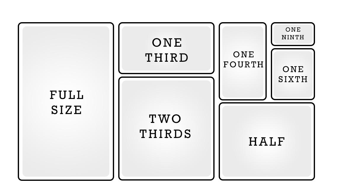 food pan sizes