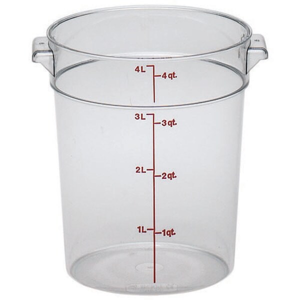 Cambro Clear Polycarbonate Food Storage Container (6 Qt.)