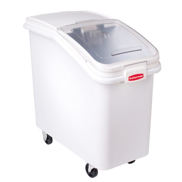 Rubbermaid FG360288WHT Mobile Ingredient Bin, Flour Bin, 3.5 Cu. Ft.