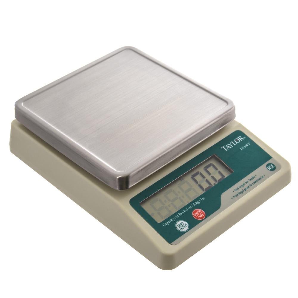 Taylor Precision TE10FT Compact Digital 11 Lb. Portion Control Scale