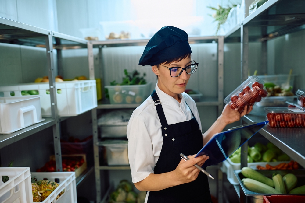 Commercial kitchen storage planned around delivery volume, shelving, and daily inventory